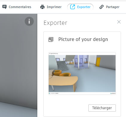 menu exportation exporter autodesk viewer